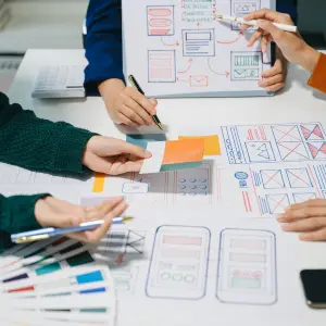 Application development company creating uis ux design with clean layouts and user-friendly interfaces for better experience