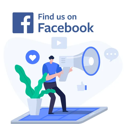 Illustration showing key reasons to hire a facebook marketing company for business growth