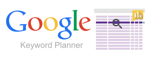 Google keyword planner logo showing branding for keyword research tool
