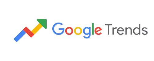 Google trends logo showing the official branding for the google trends platform