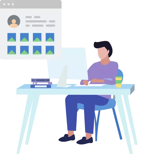 Portfolio website development showcasing elite works with a clean layout to highlight projects and attract potential clients