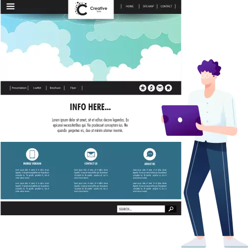 Showcase your personality with portfolio website development through a creative and professional portfolio website