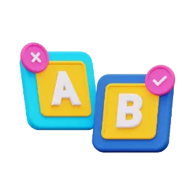 Quick experimentation testing multiple ads to find the best performing campaign for improved marketing results