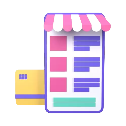 shopping ads example showing product listings and online store promotion