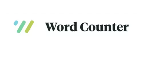 Word counter logo featuring a clean design representing word counting and text analysis tool