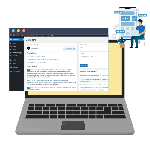 Custom responsive wordpress websites designed to look great on all devices and support smooth business growth online