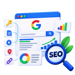 seo expertise focused on search engine optimization strategies, website visibility, keyword research, and organic growth