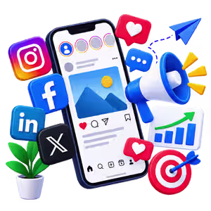 social media expertise for building brand presence, audience engagement, and effective social media strategies