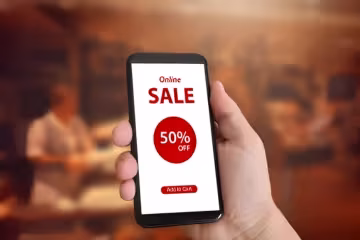 Mobile marketing showing SMS campaigns, responsive website, and app ads to help businesses reach customers on their phones