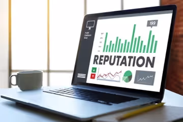 Online reputation management services monitoring and improving a brand’s online image across the web